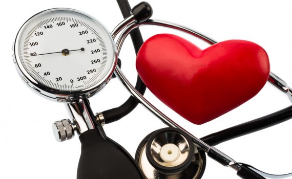 Blood-pressure-meter-and-heart